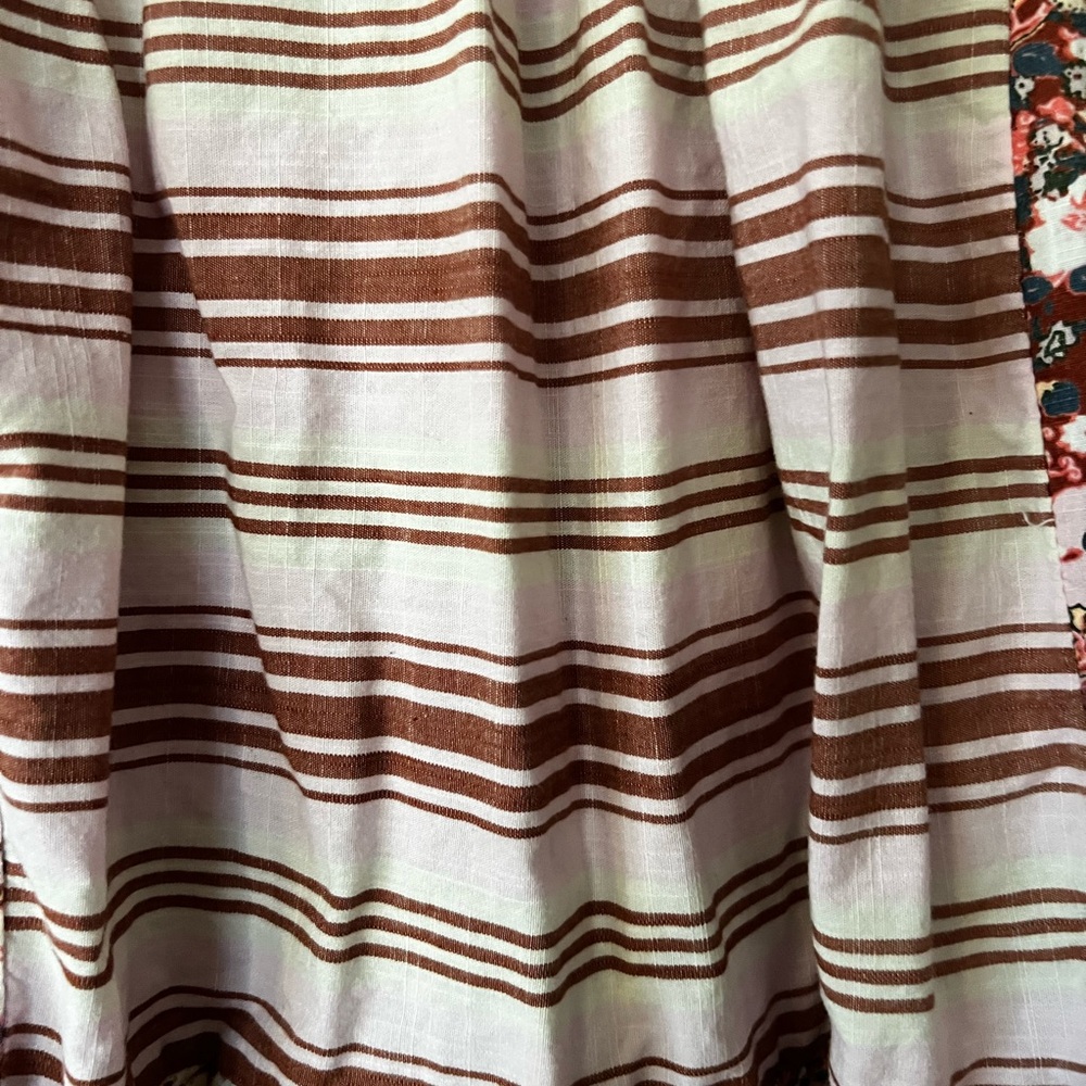 Universal Thread A-Line Patchwork Skirt - Red And… - image 4